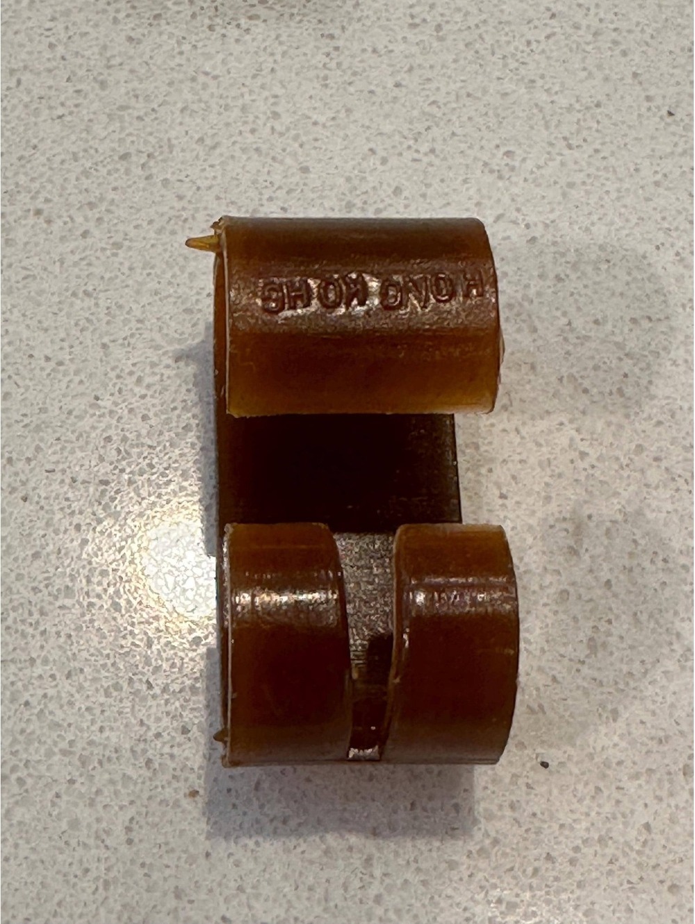 Vintage Brown Plastic Loop Style Track Slider Strand Replacement Clips